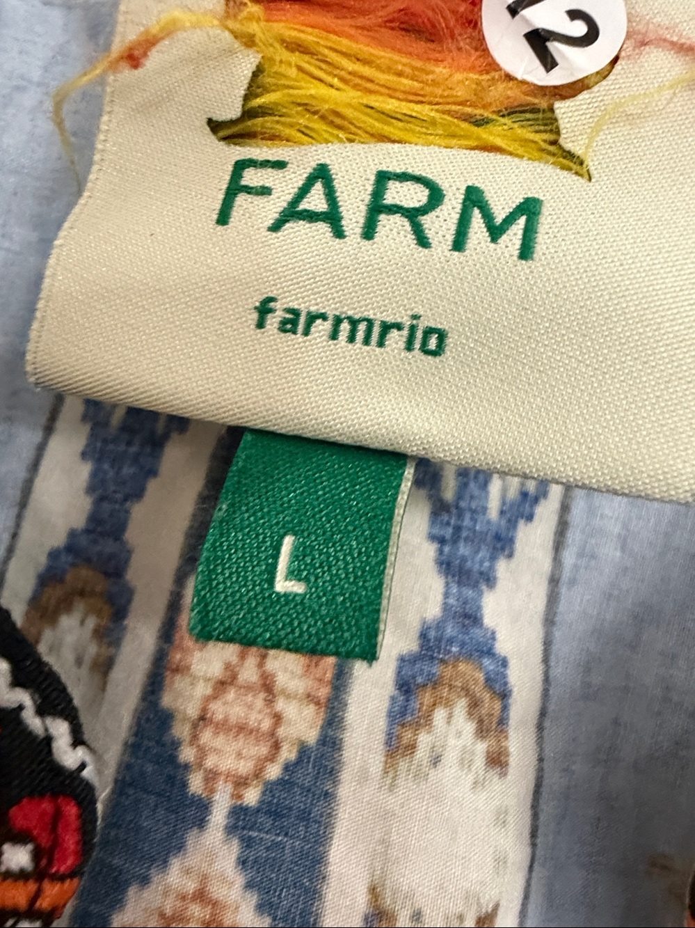 FARM Rio Aztec Shift Dress . Large - Picture 2 of 8